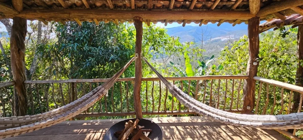 A private veranda at the unique and wonderful Ibiti Project, a must-include when exploring Brazil