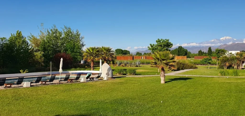 Stay at gorgeous Entre Cielos Hotel for views of the Andes and surrounding vineyards