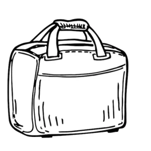 Drawing of a bag