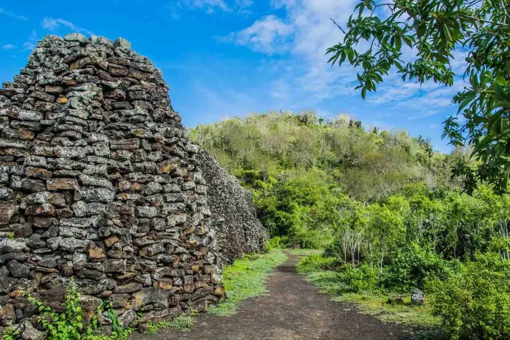 The Wall of Tears in The Galapagos Islands is vast and was build from stones laid by former prisoners. A sobering and interesting excursion to include.