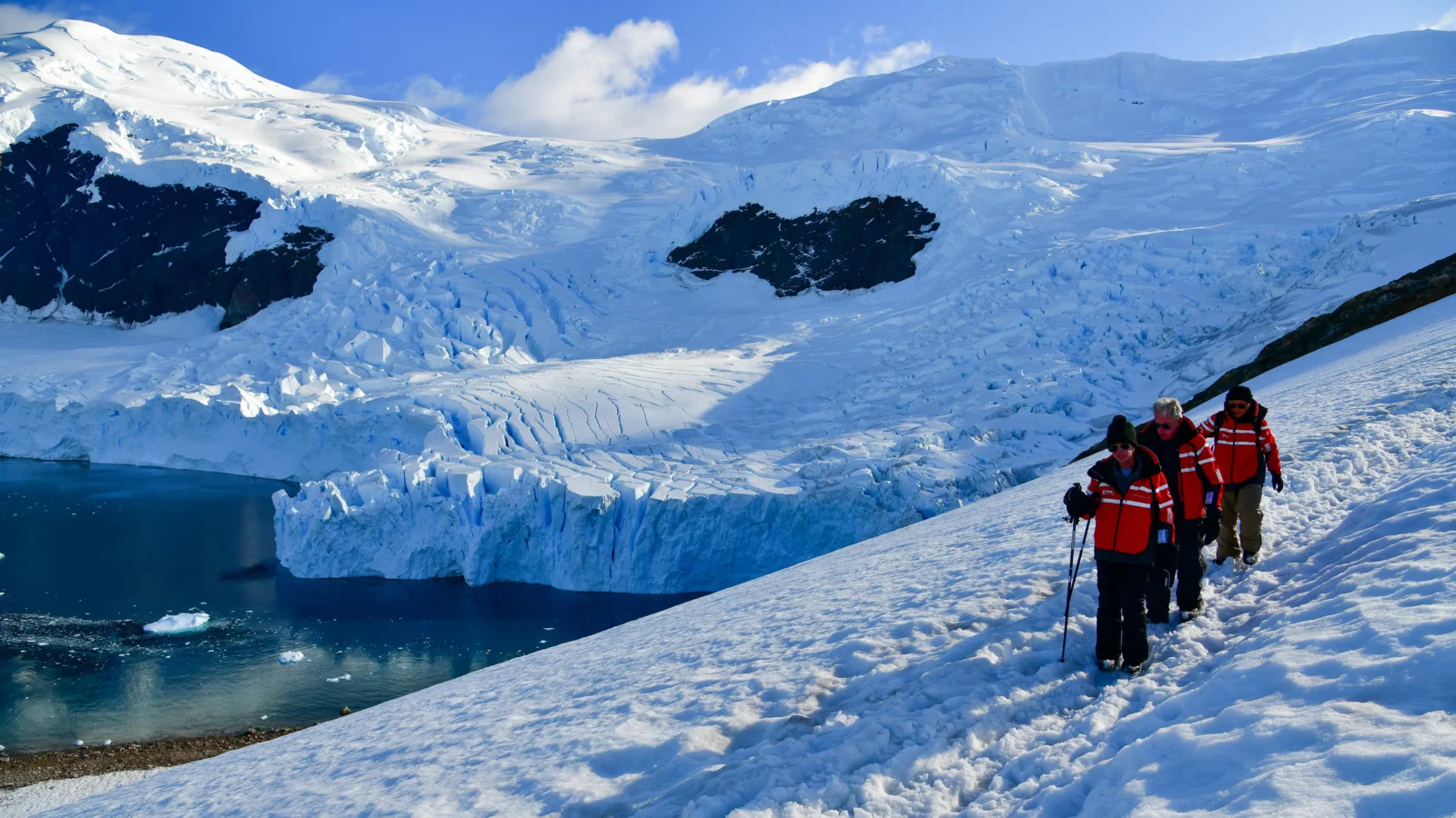 Enjoy some hiking in Antarctica on our Classic Highlights holiday