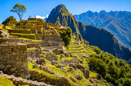 Side,View,Of,Inca,City,Of,Machu,Picchu,Near,Cusco,