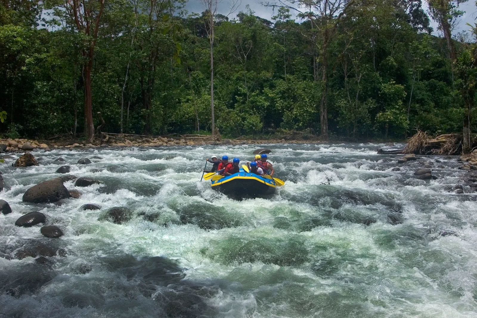 Go rafting down the Pacuare River in Costa Rica