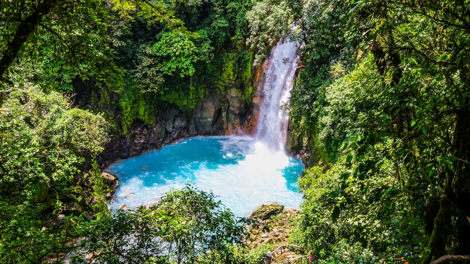 Visit the Rio Celeste Waterfall in Tenorio, Costa Rica