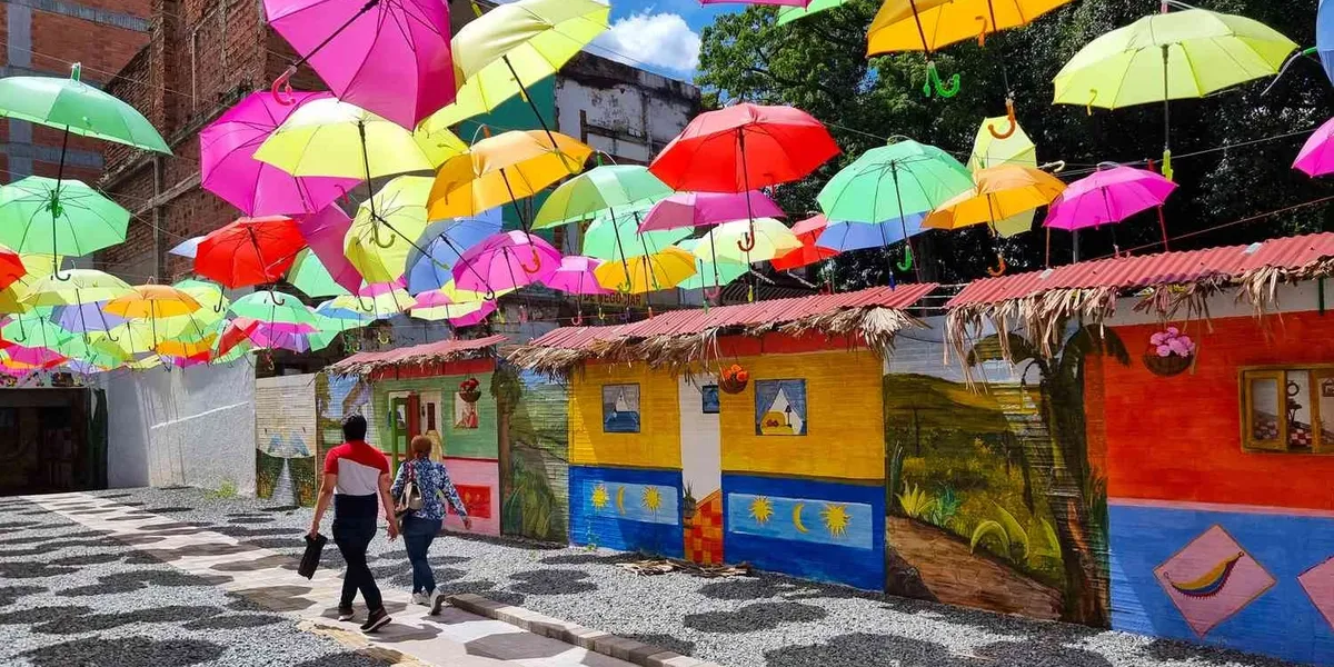 Colourful vibrant Medellin