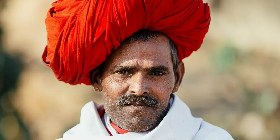 Man in cultural clothing