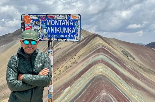 The unique and vivid colours of the Rainbow Mountain Trek