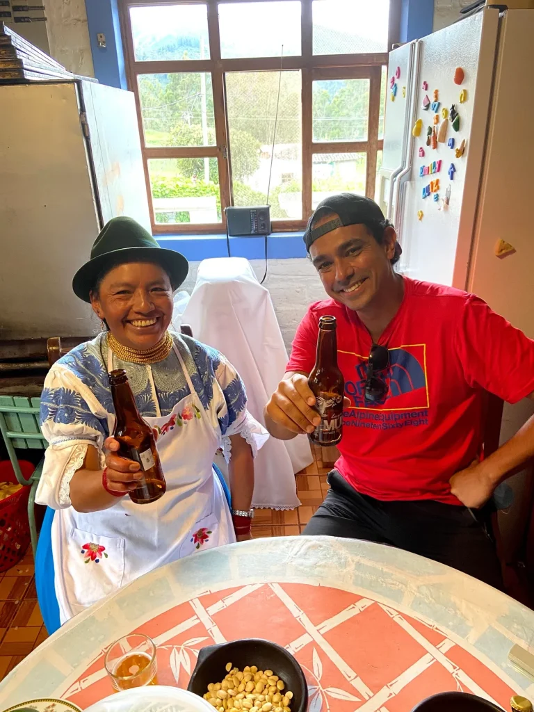 Sharing cultures, and a beer!