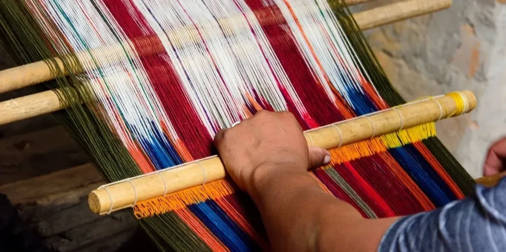 Intricate work of a Master Weaver