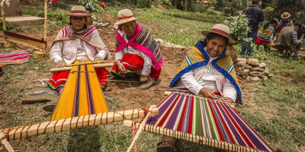 Women weaving