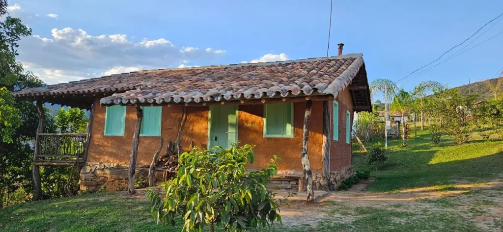 One of the unique accommodation options on site at this amazing Eco-Htoel, with stunning views and surrounded by green fields