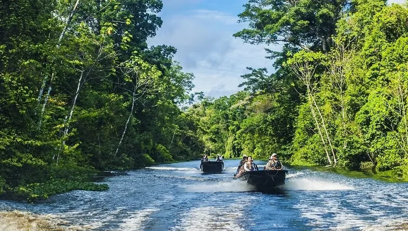 Two boats on a river