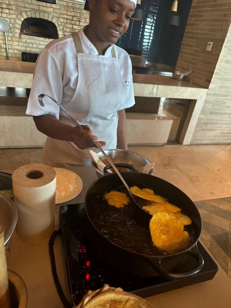A cooking class with a local chef where you can try your hand at making delicious Arepas.
