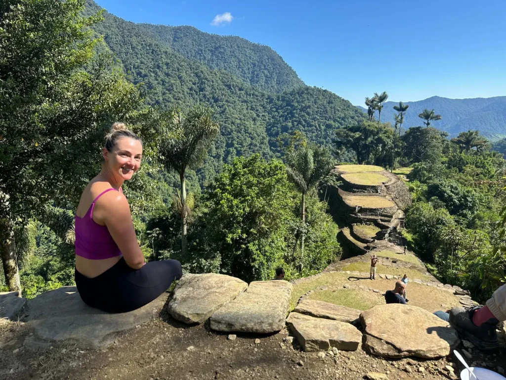 The beautiful views of jungle and rocks at the end of the Lost City Trek