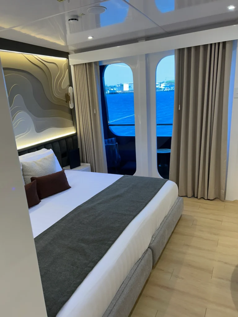 The beautiful cabins on board the Galaxy Sirius