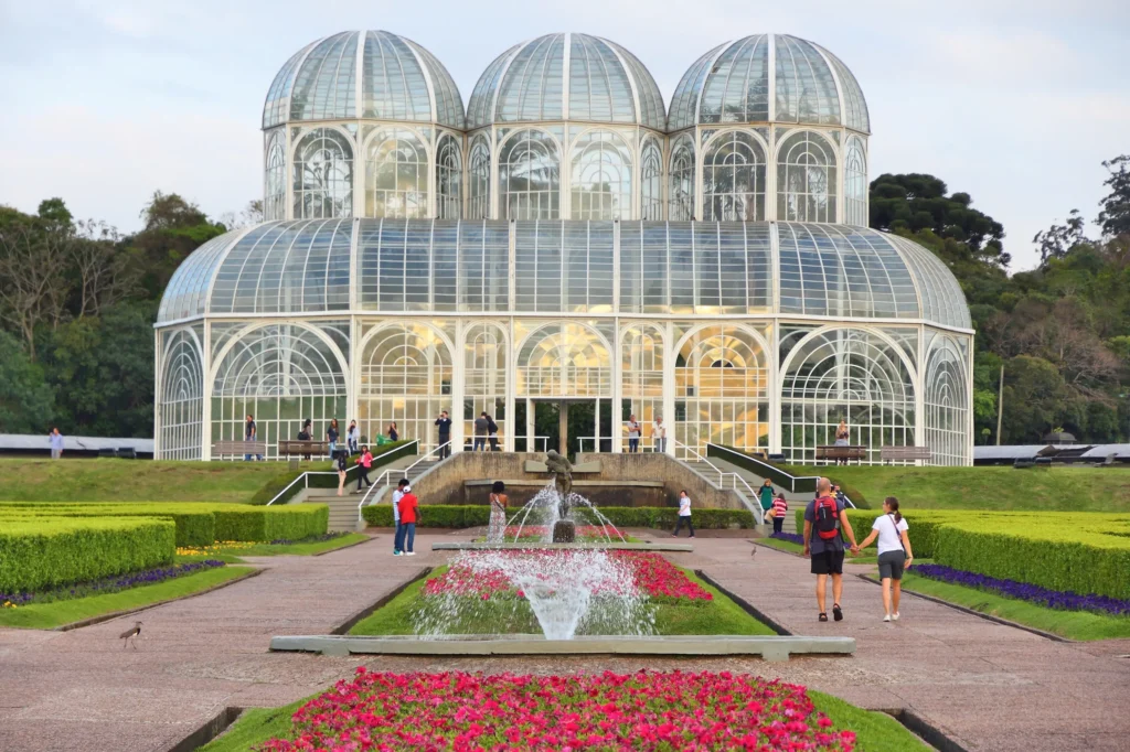 The botanical gardens in Curitiba