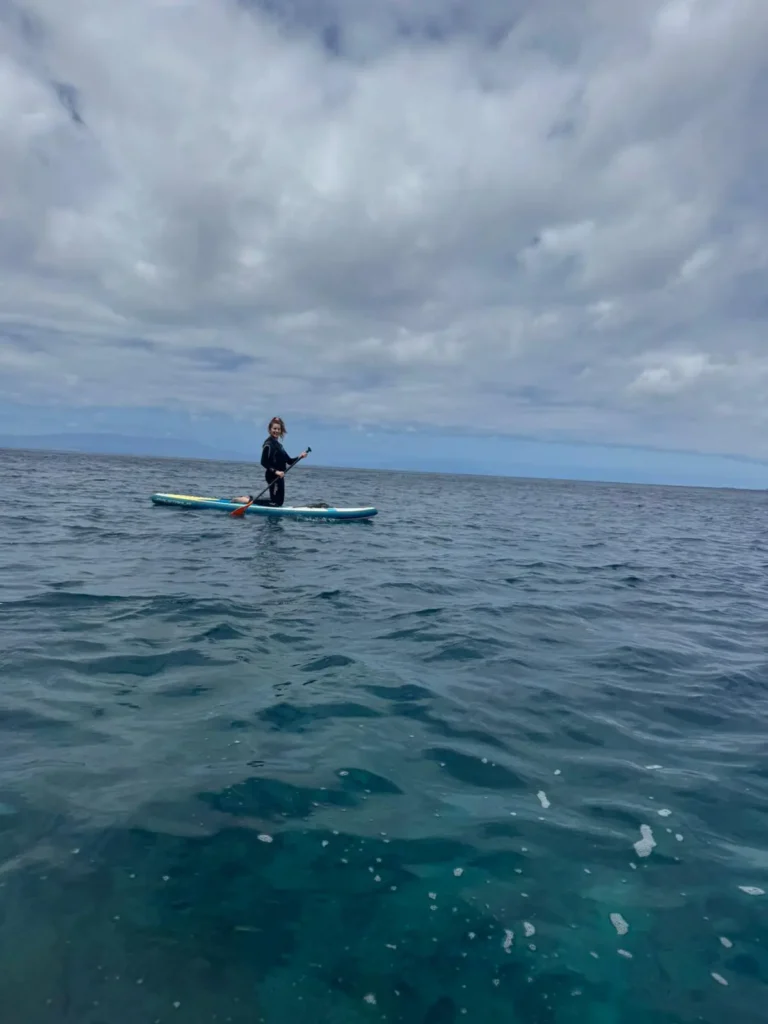 Try stand up paddle-boarding during your stay on the Galaxy Sirius