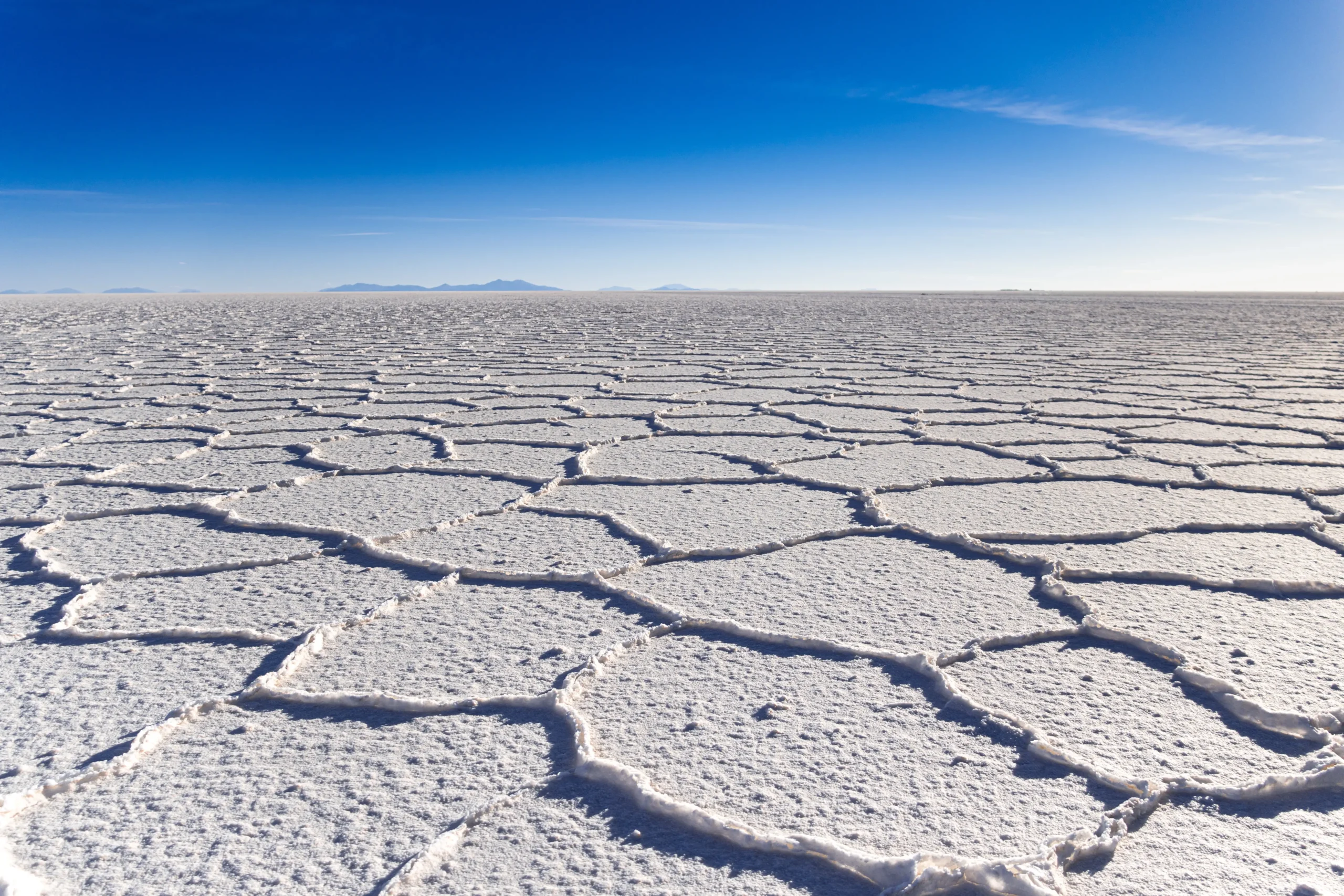 The other-worldly Salt flats in Bolivia