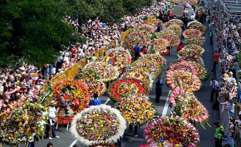 The famous Medellin flower festival