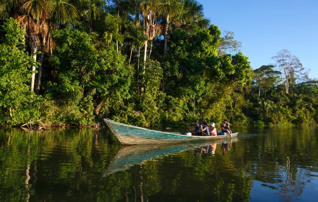 Drift down the Amazon in Peru in search of wildlife