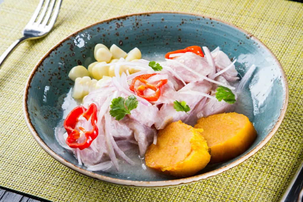 Delicious Ceviche in Lima, Peru
