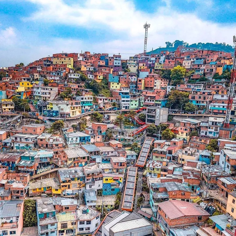 Comuna 13 district in Medellin, Colombia