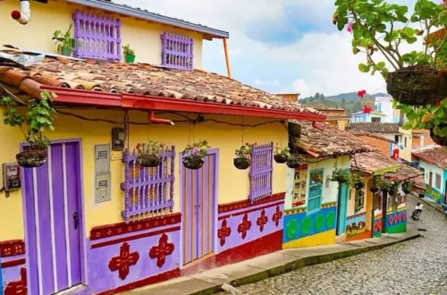 Colourful streets of Guatape, Colombia