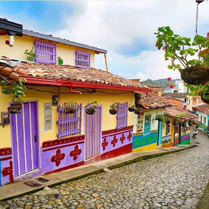 Colourful streets of Guatape, Colombia