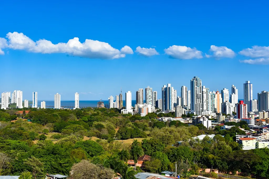 The skyline of Panama City