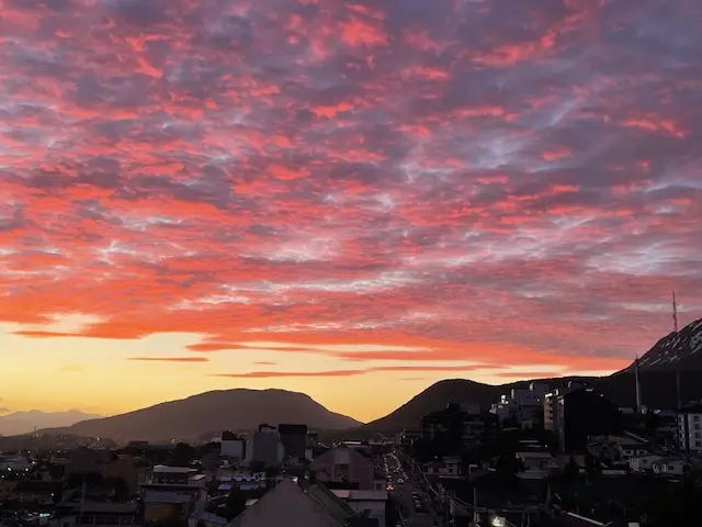 Sunset in South America, captured by Brian and Nicola on their three week adventure