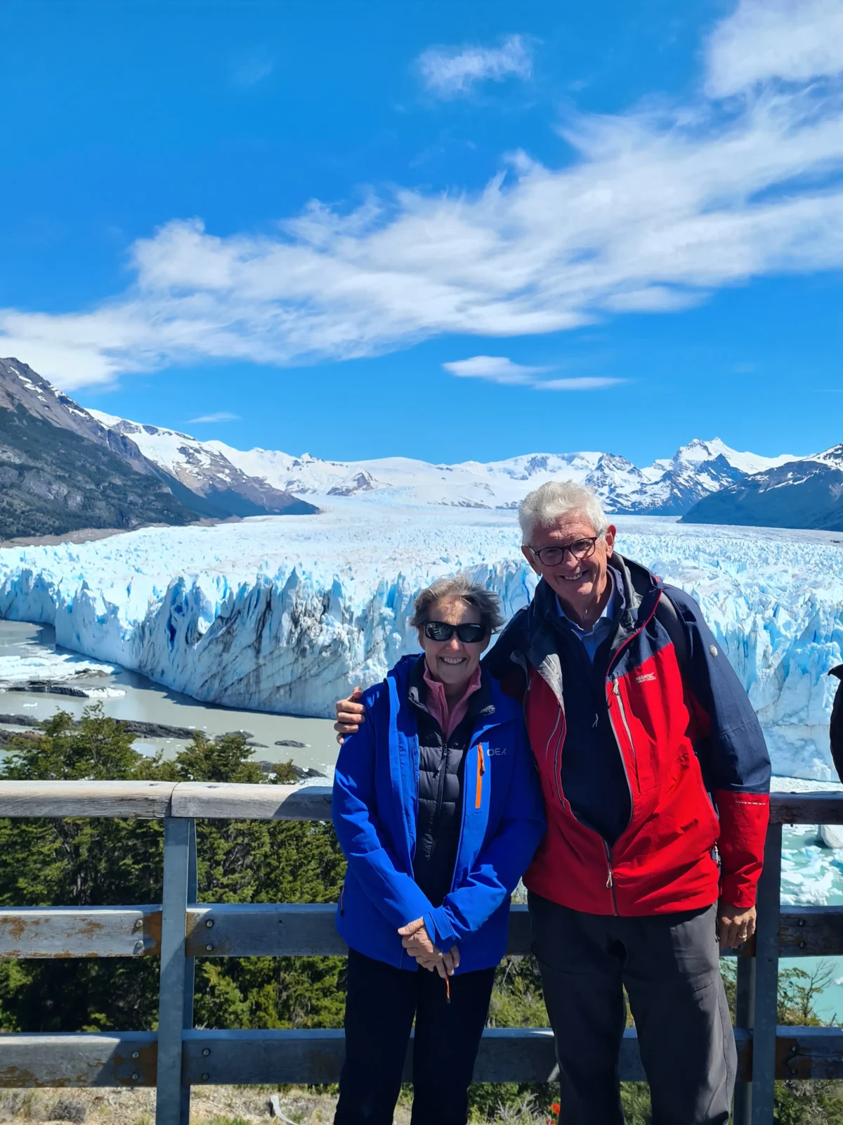 Guests Dianne and Ric in Patagonia, on their incredible South America adventure