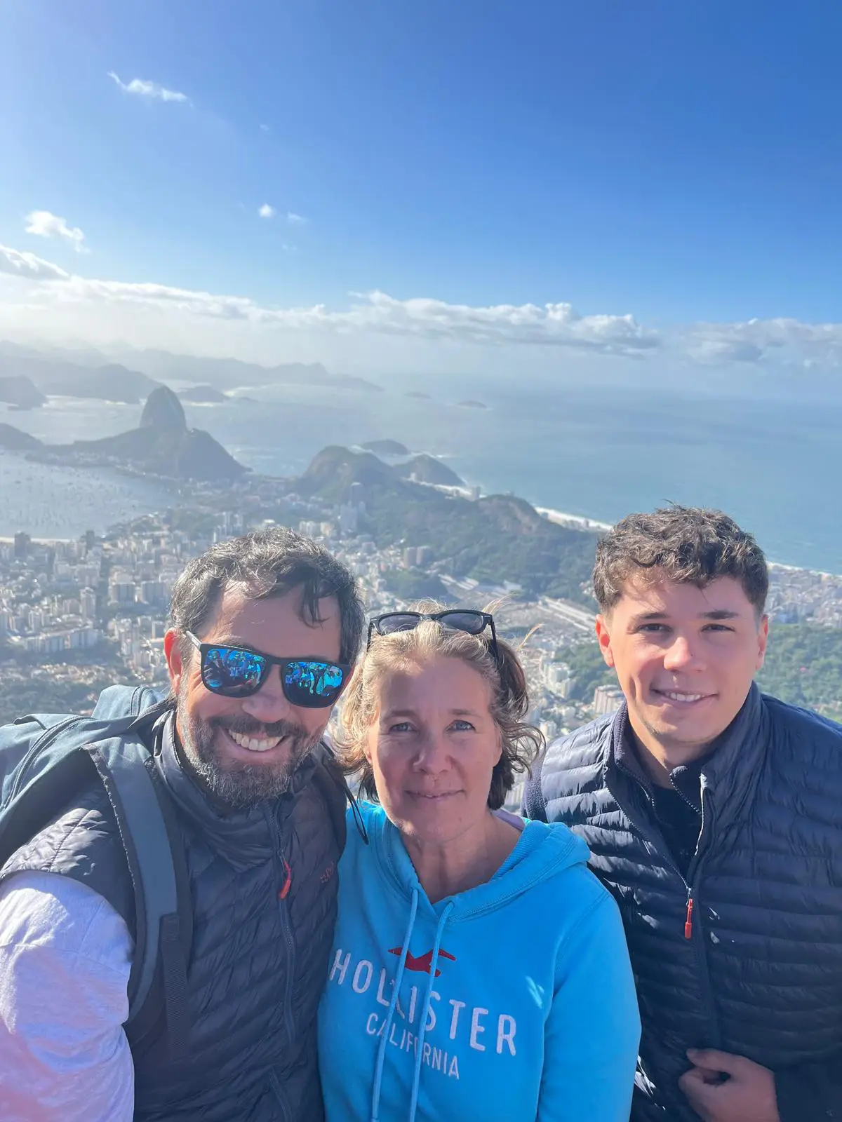 Our guest Nicki and her family in Rio de Janeiro, Brazil