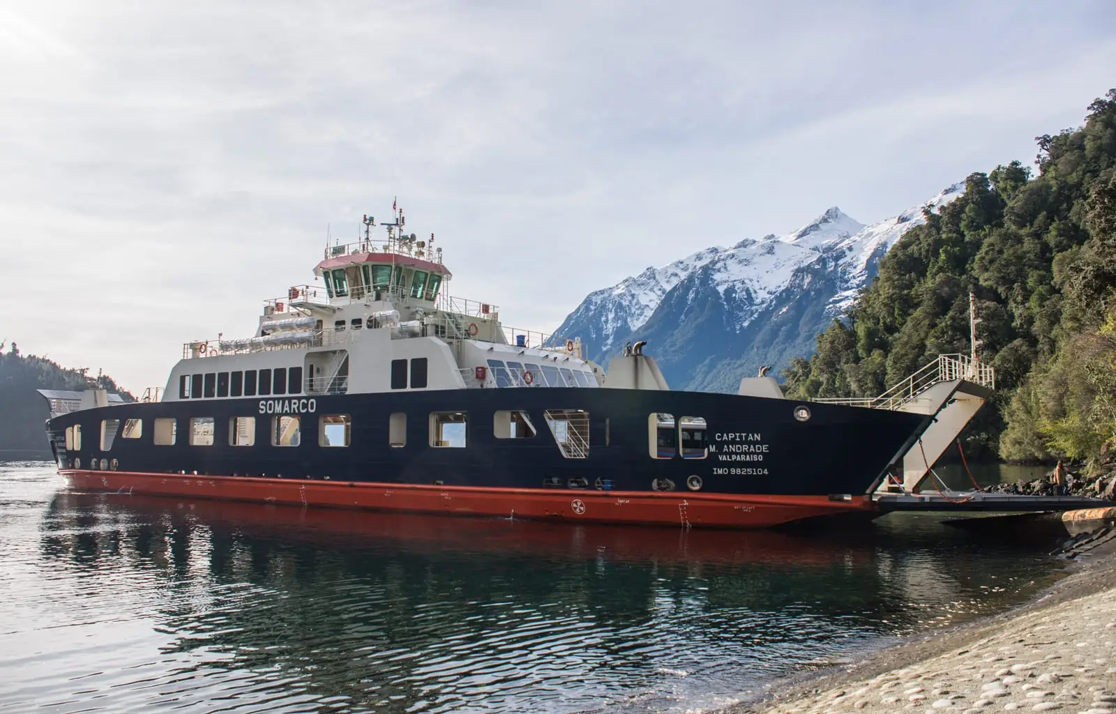 Board the Naviera Austral Ferry through the Patagonia Fjords