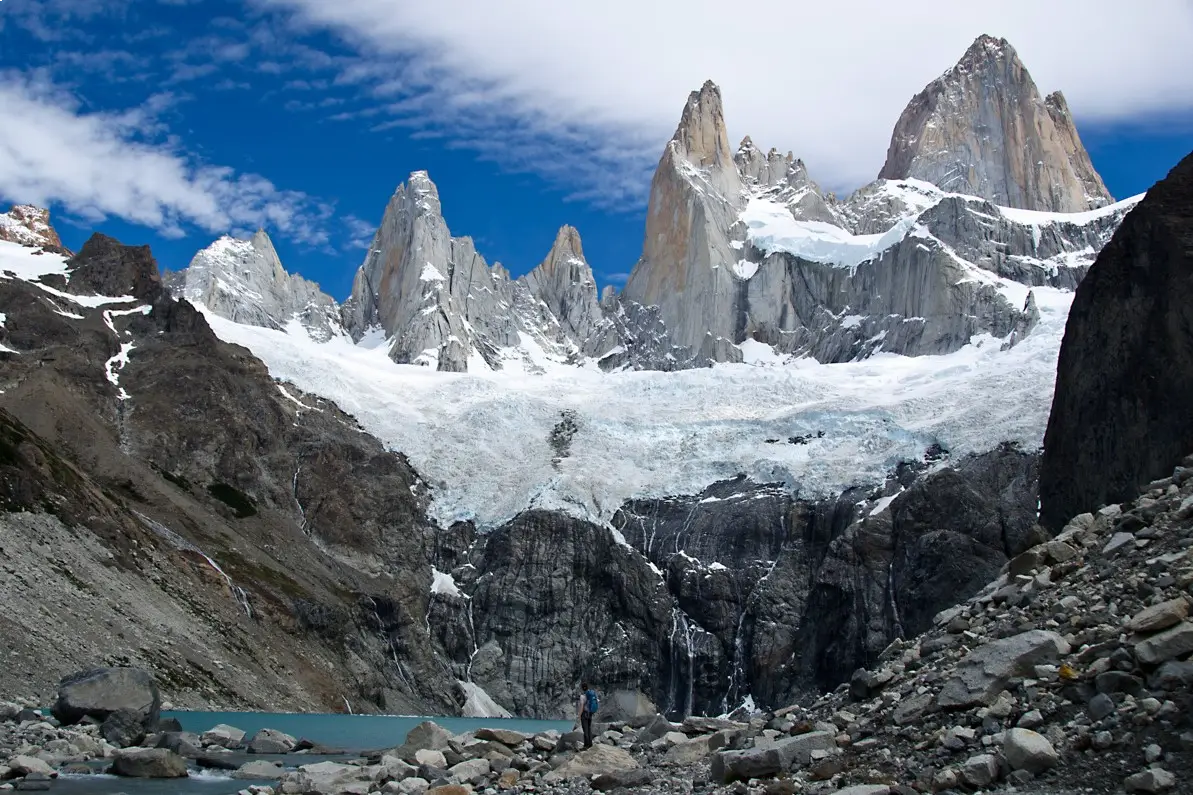 Epic views of Laguna de los Tres in El Chalten Patagonia