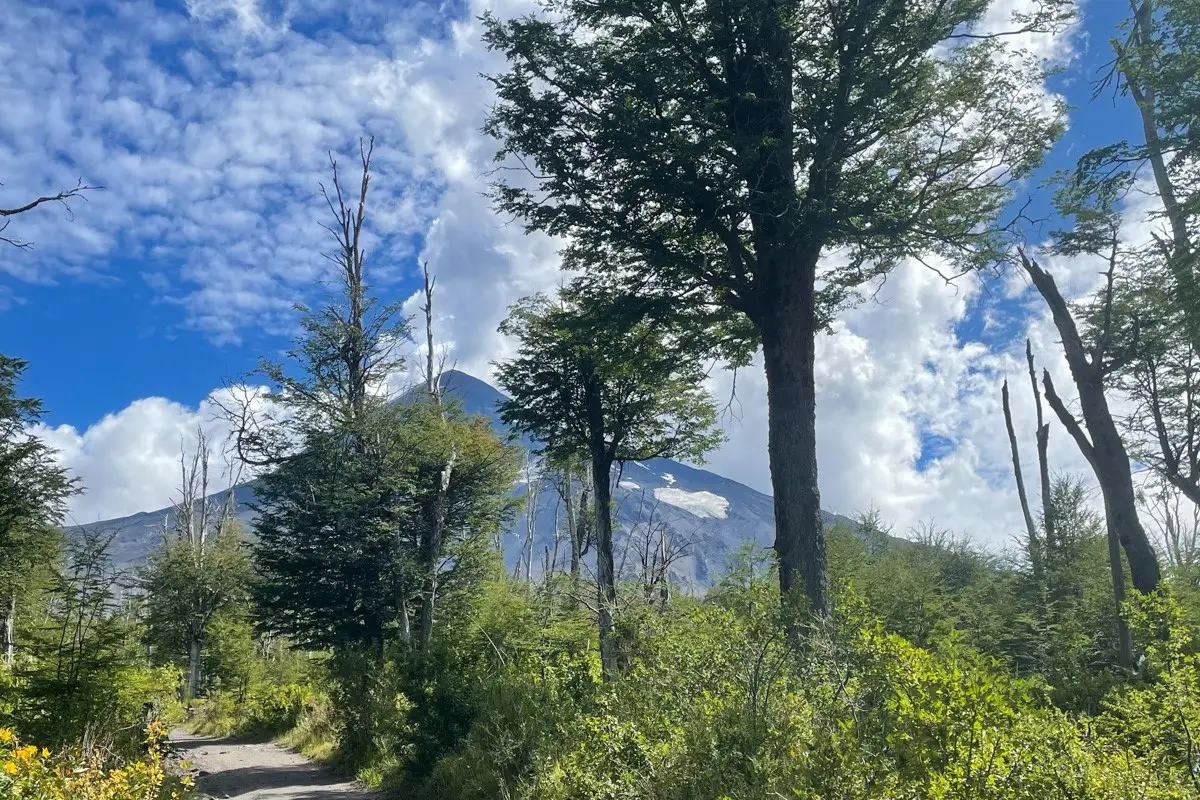 Lanin Volcano, in San Martin de Los Andes, Argentina