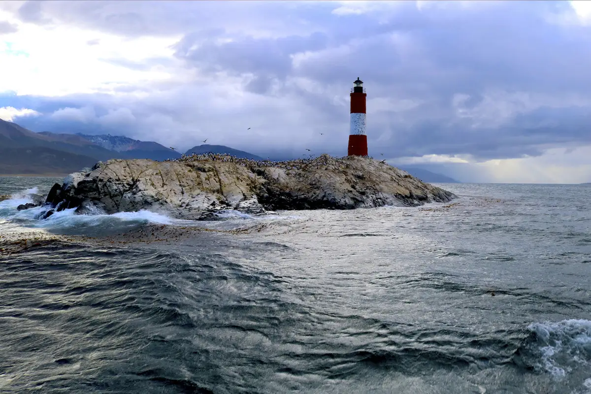 Les Eclaireurs Lighthouse, In Ushuaia, Patagonia