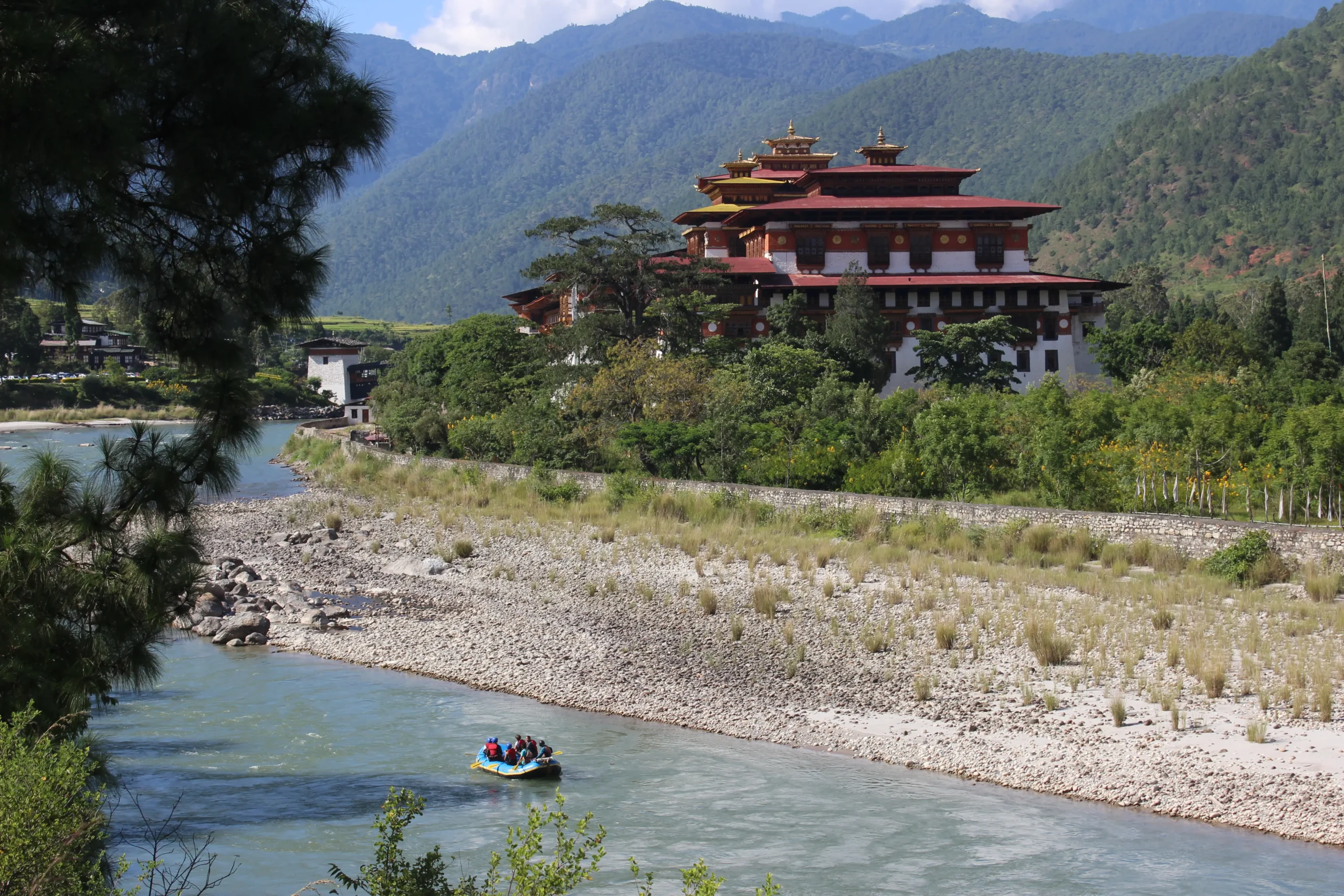 The mighty Punakha Dzong in Bhutan