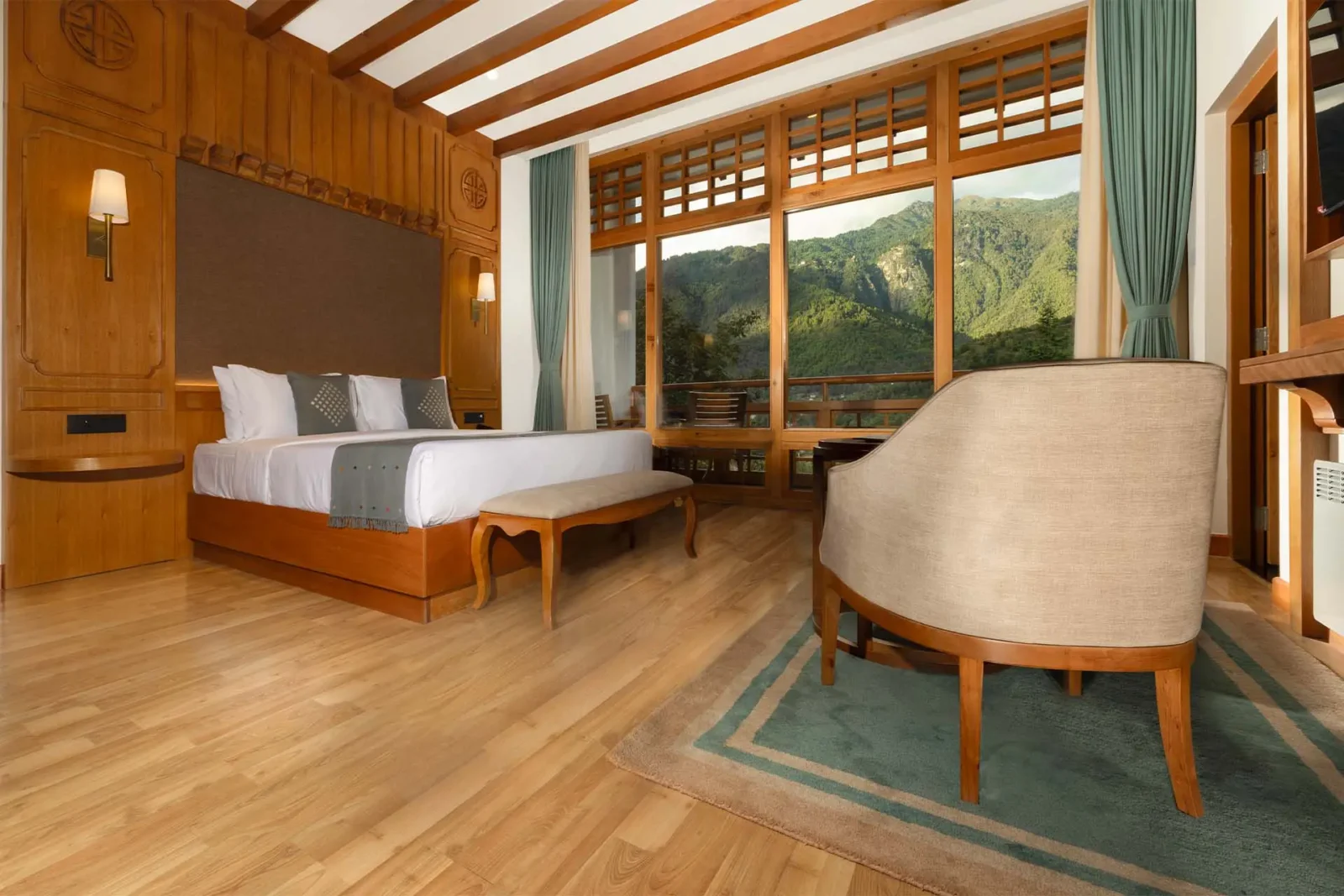 A stay in Amba Paro in Paro, Bhutan offers unique views of Tiger's Nest Monastery 