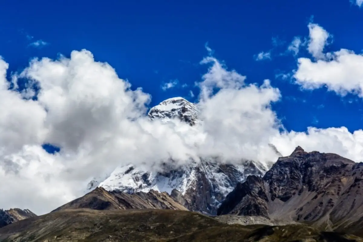 Views of the mighty Mount Jomolhari on your multi-day private trek in Bhutan with Travel Differently